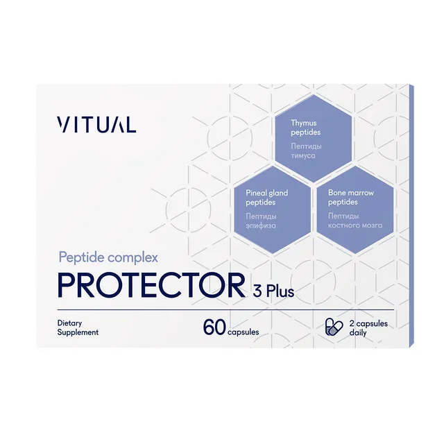 Пептидный комплекс Хавинсона PROTECTOR 3 plus, VITUAL